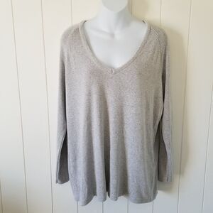 Brandy Melville Sweater Top Made In Italy Gray Knit Y2k One Size